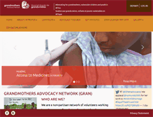 Tablet Screenshot of grandmothersadvocacy.org